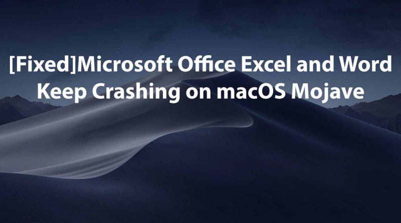 microsoft word mac crashing
